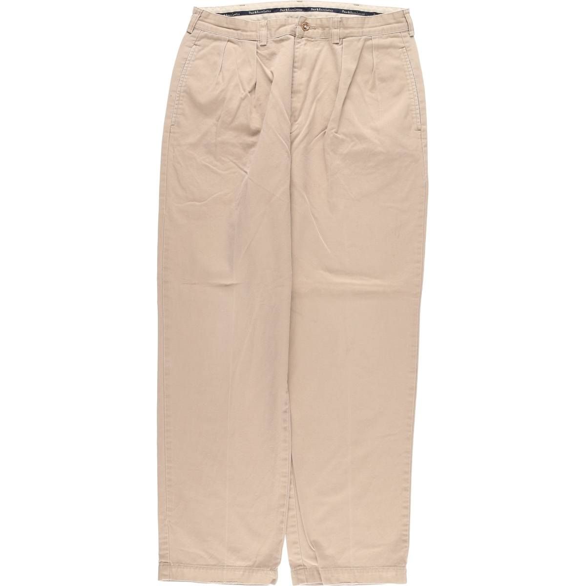 古着 ラルフローレン Ralph Lauren POLO RALPH LAUREN ツータック チノパンツ メンズw34相当|eaa542814