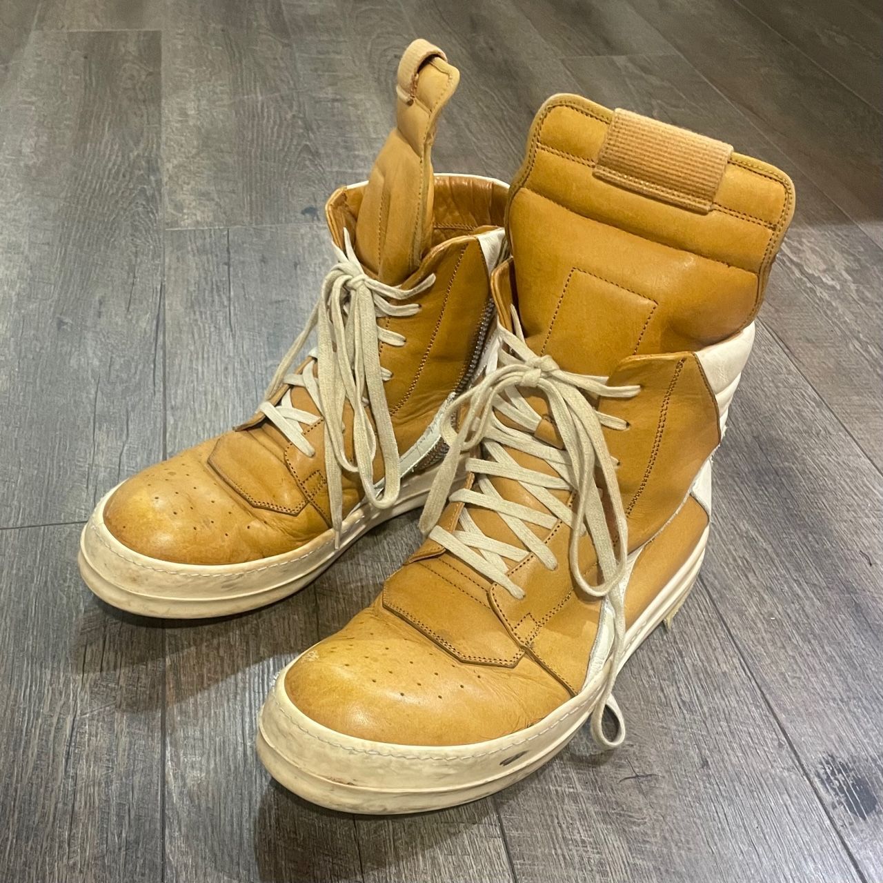 Rick Owens リックオウエンス ジオバスケット 43 レザー ラッカーニ