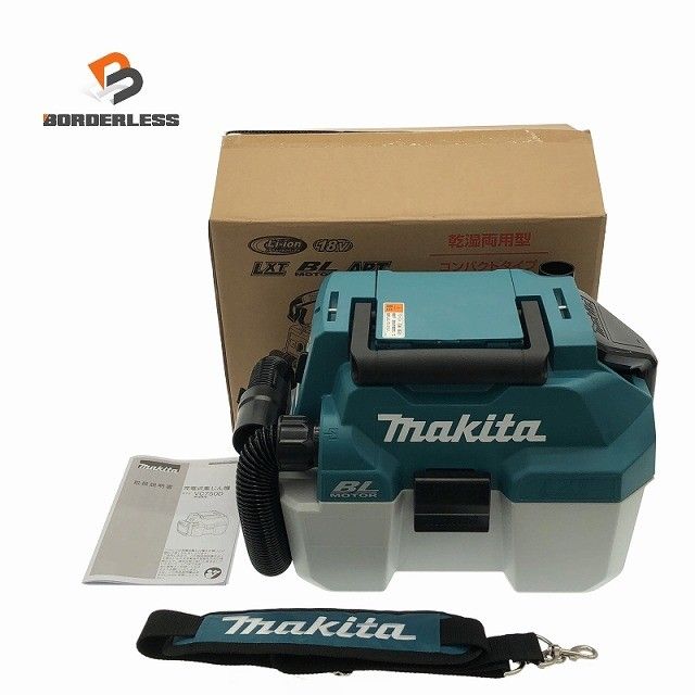 makita マキタ 18V 充電式集じん機 VC750DZ ノズル ショルダーベルト 説明書付 クリーナー 集塵 掃除機117227