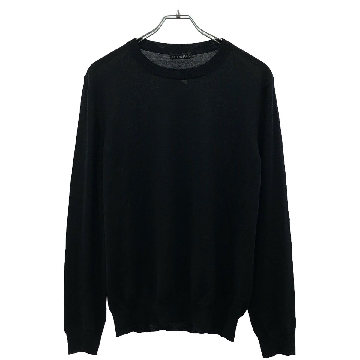 BALENCIAGA バレンシアガ 19AW BBロゴ クルーネックニットセーター 