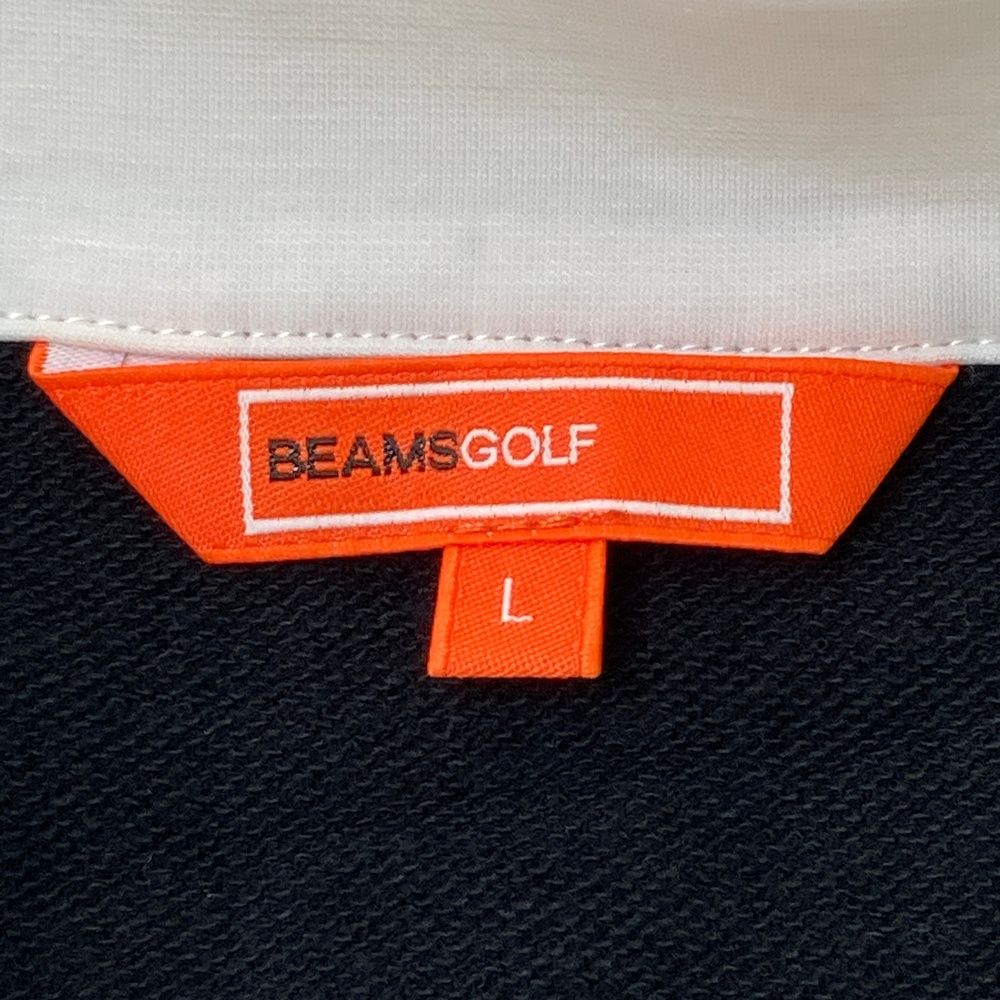 サイズ：L BEAMS GOLF ビームスゴルフ  長袖ポロシャツ ボーダー柄 ブラック系 [240101389928] ゴルフウェア レディース ストスト BEAMS GOLF ビームスゴルフ 長袖ポロシャツ ボーダー柄 ブラック