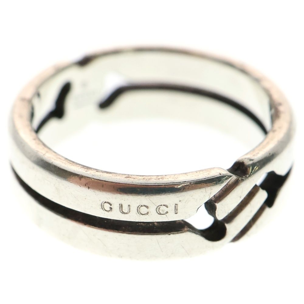 GUCCI◆リング/SV925/18号/GRY/メンズ : グッチ リング GUCCI 指輪 シルバー925 Gマーク Gリング