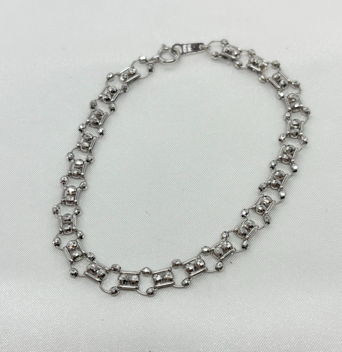 K18WG（18金 ホワイトゴールド）ブレスレット 4.9g アクセサリー