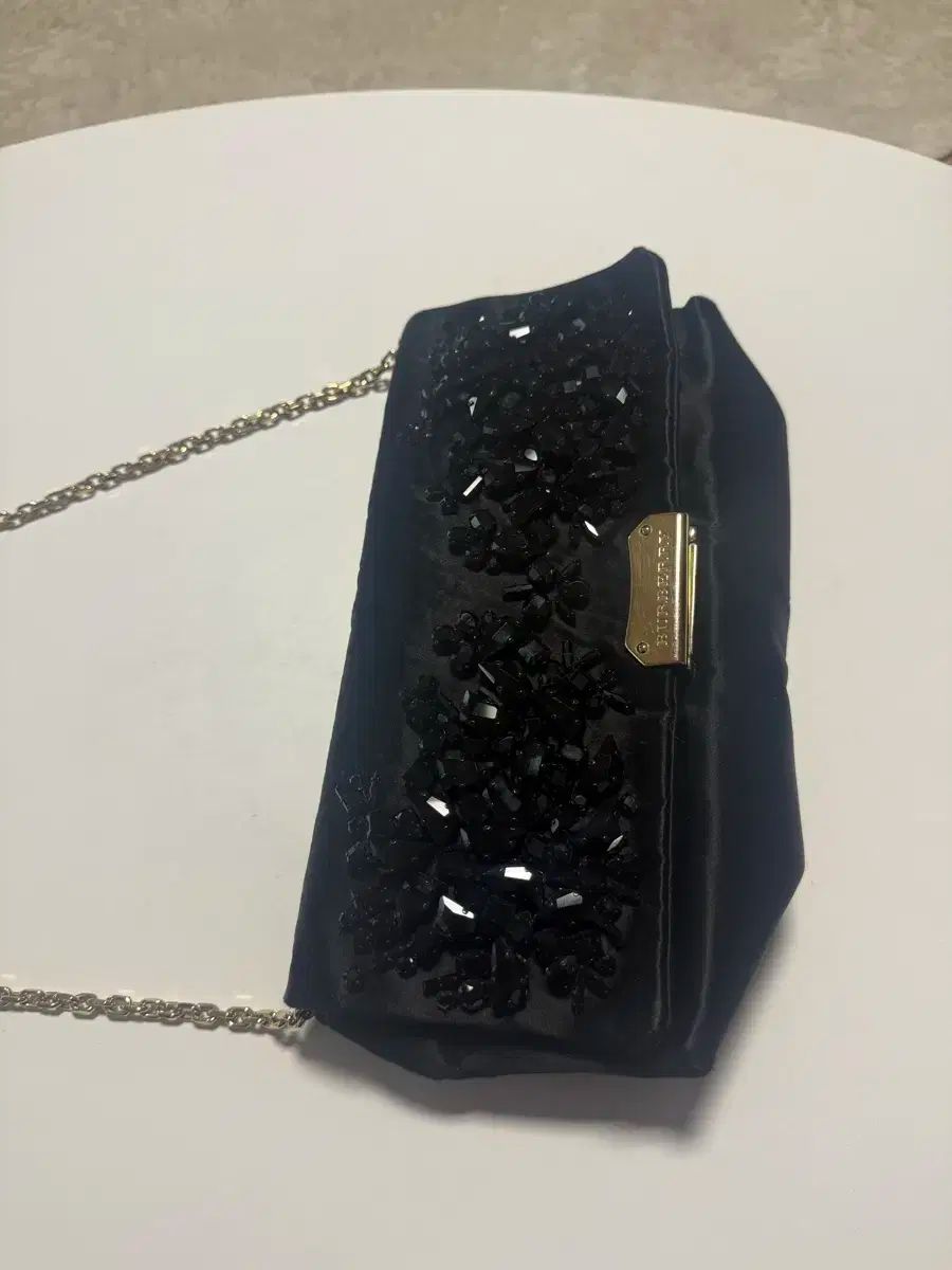 バーバリー ブラック ダイヤモンドアート クラッチバッグ