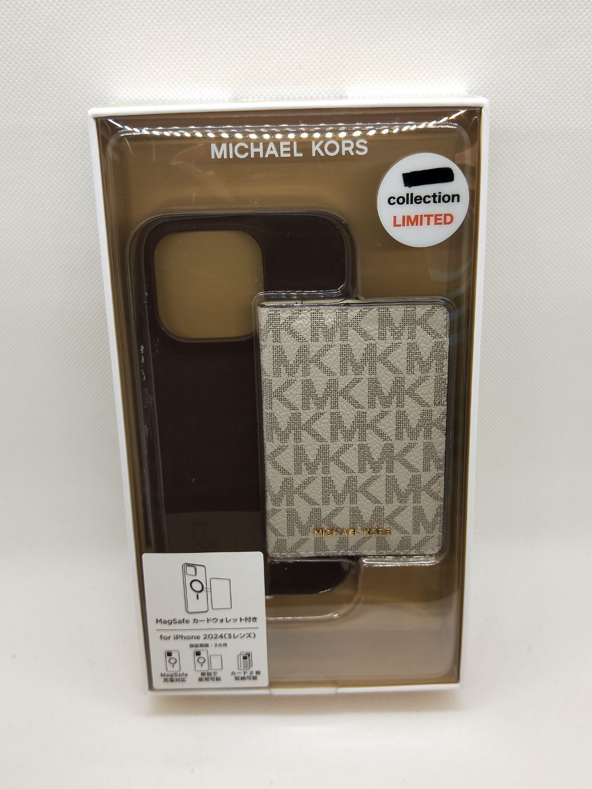 iPhone16Pro マイケルコース ハードケース with Strap au限定】iPhone 16 Pro用 MICHAEL KORS ハードケース with Strap