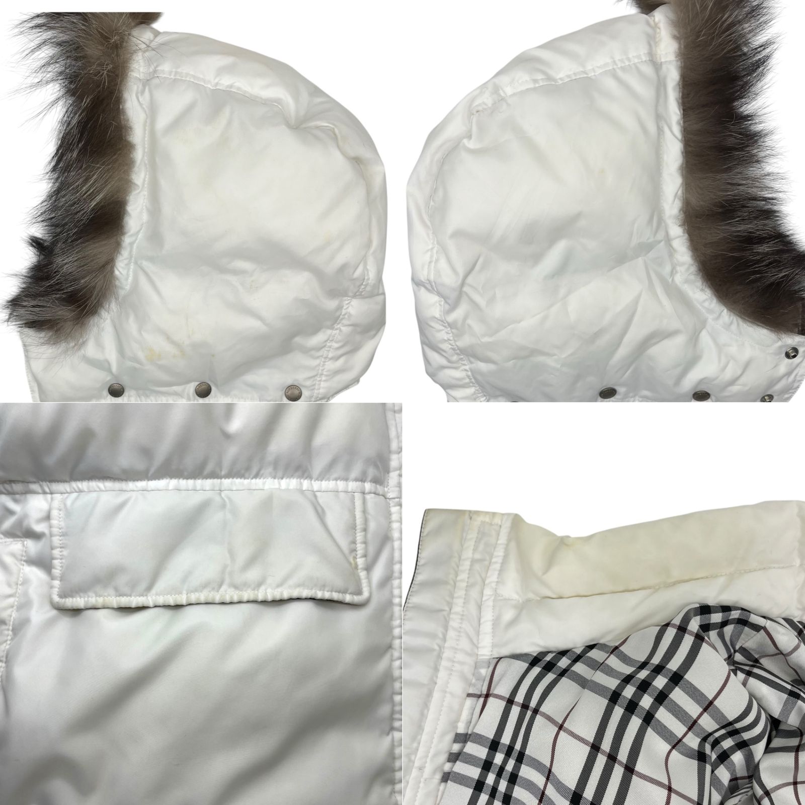 BURBERRY BLACK LABEL(バーバリーブラックレーベル) Silver fox fur 