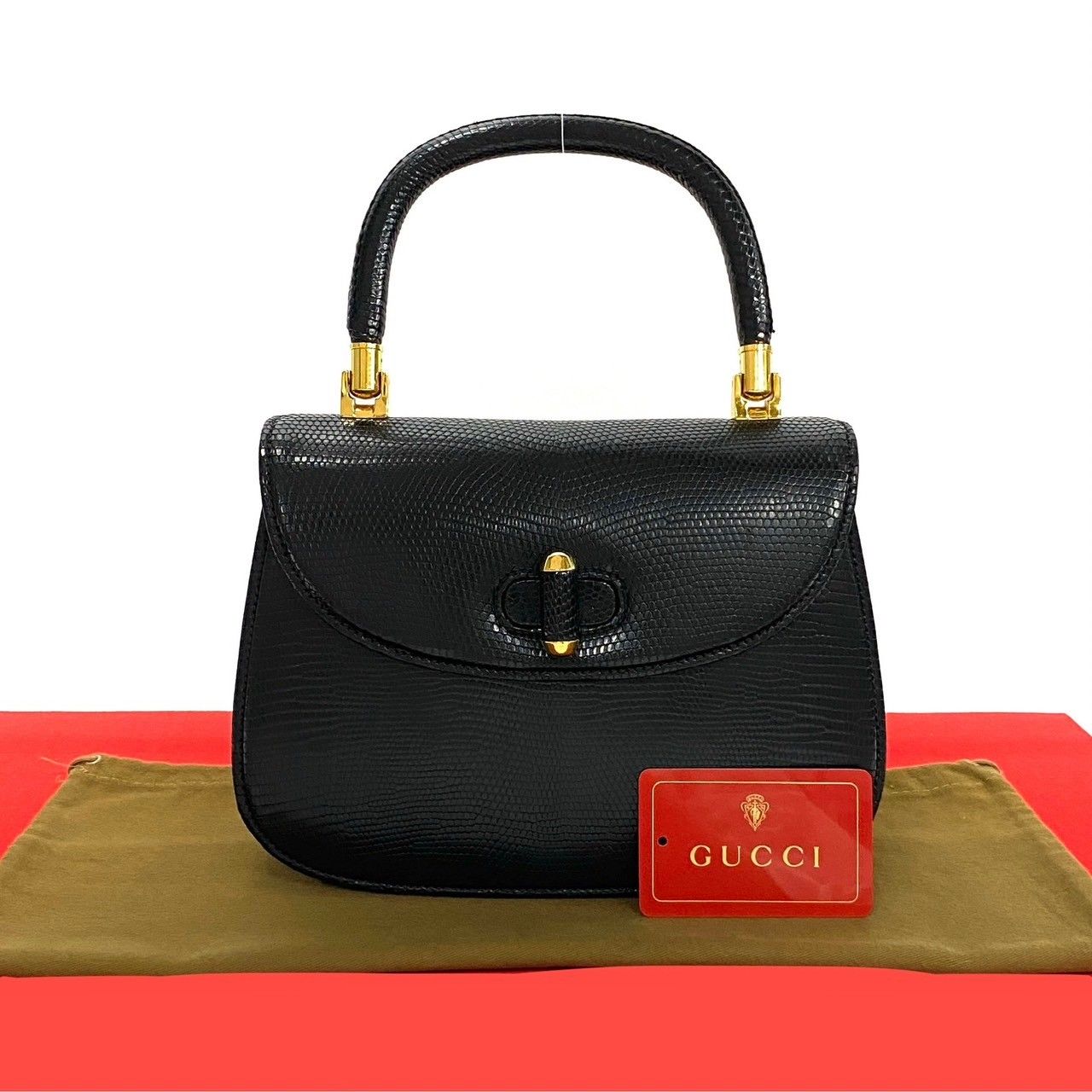 GUCCI - 極美品 ヴィンテージ オールドグッチ GG リザード
