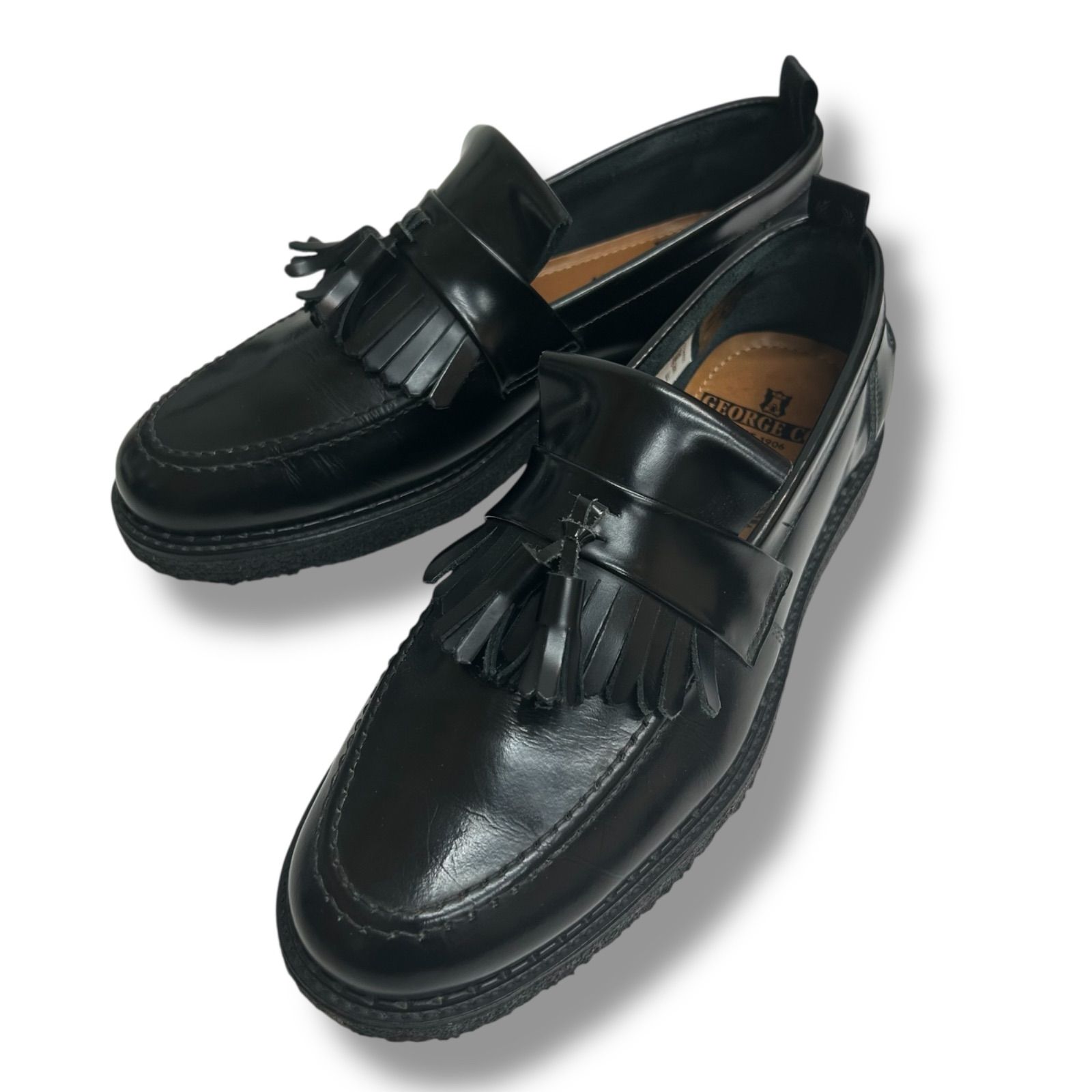 FRED PERRY ローファー　黒 Fred Perry Tassel Loafer Black – George Cox