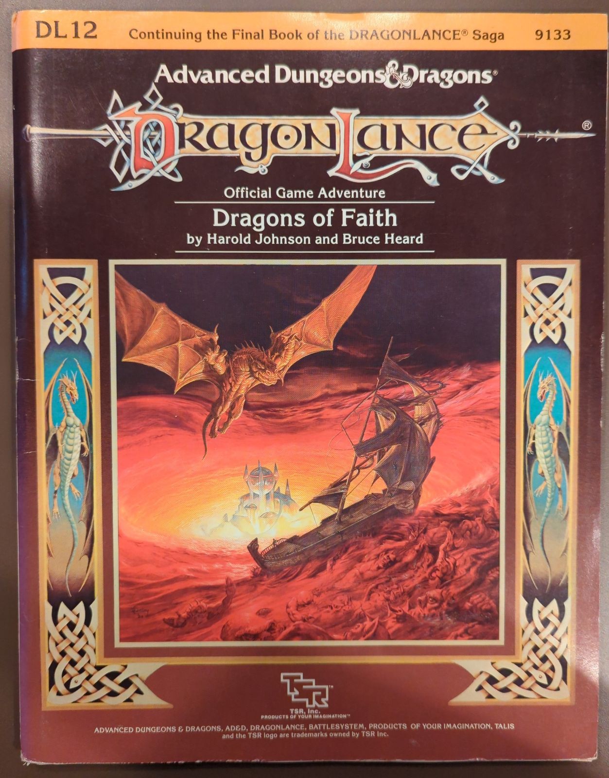 TSR Advanceｄ Dungeons u0026 Dragons DRAGONLANCE Dragon of Faith DL12