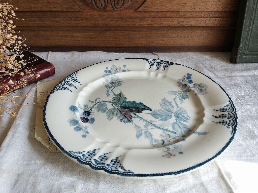 フランス アンティーク ジョワジールロワ 模様付き 陶器 1900年