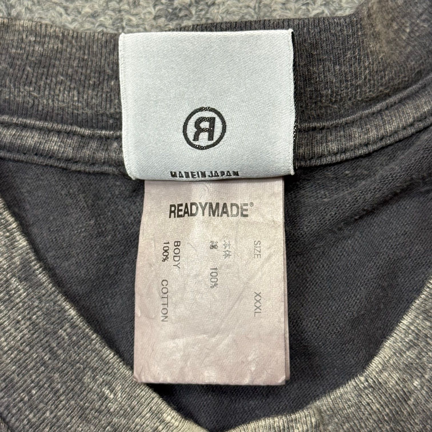 READYMADE レディメイド☆24SS ピースヴィンテージ加工Tシャツ 参考上代38500円 READYMADE 24SS PEACE TEE/BLACK ピースTシャツ