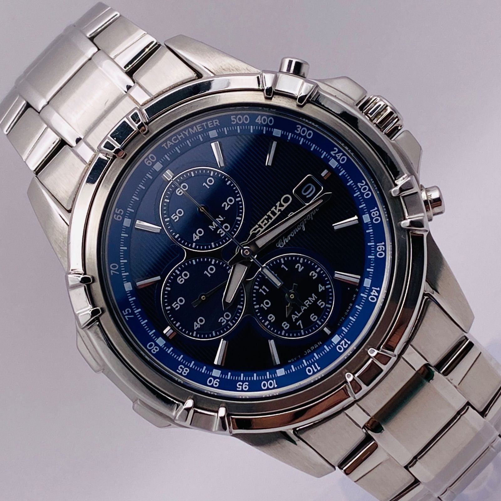 T125）希少 良品 稼動品 SEIKO セイコー SOLAR Chronograph ソーラー 