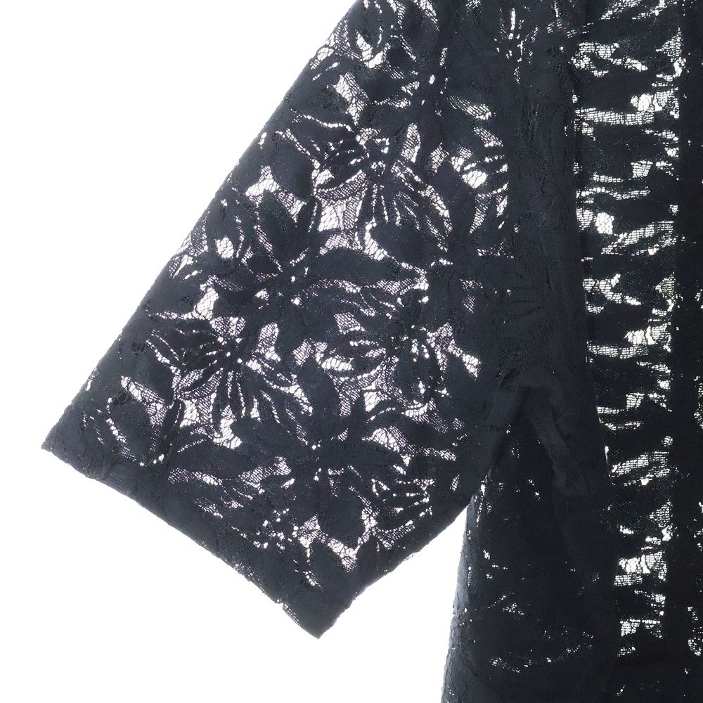 Needles (ニードルス) Cabana Shirt レース半袖シャツ ブラック