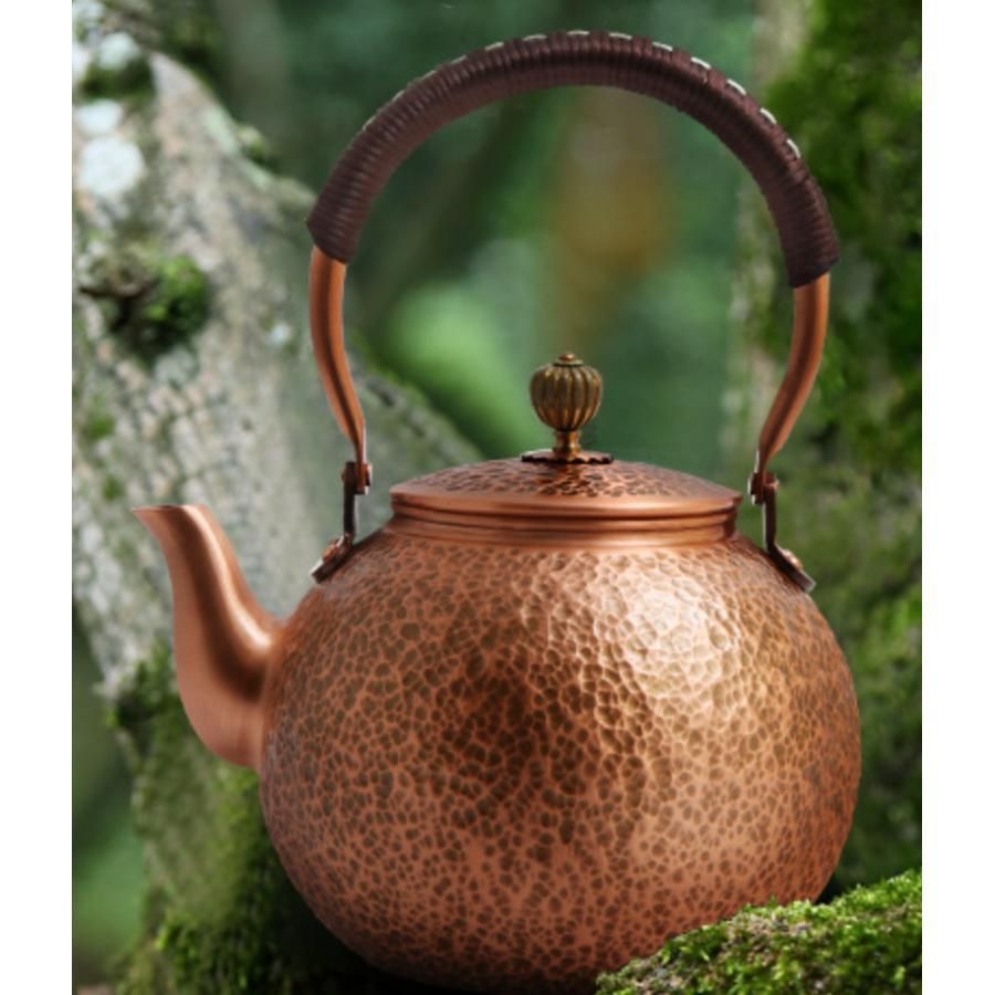 紫銅 銅製ポット お茶沸かし やかん ティーポット 水がスムーズに出