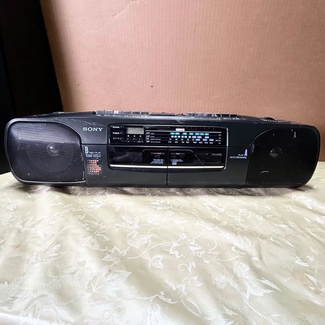 処分❗️新品ジャンク？SONY CFS-W404 ラジオ・W ラジカセブラック SONY ラジカセ CFS-W404 (ジャンク) - メルカリ
