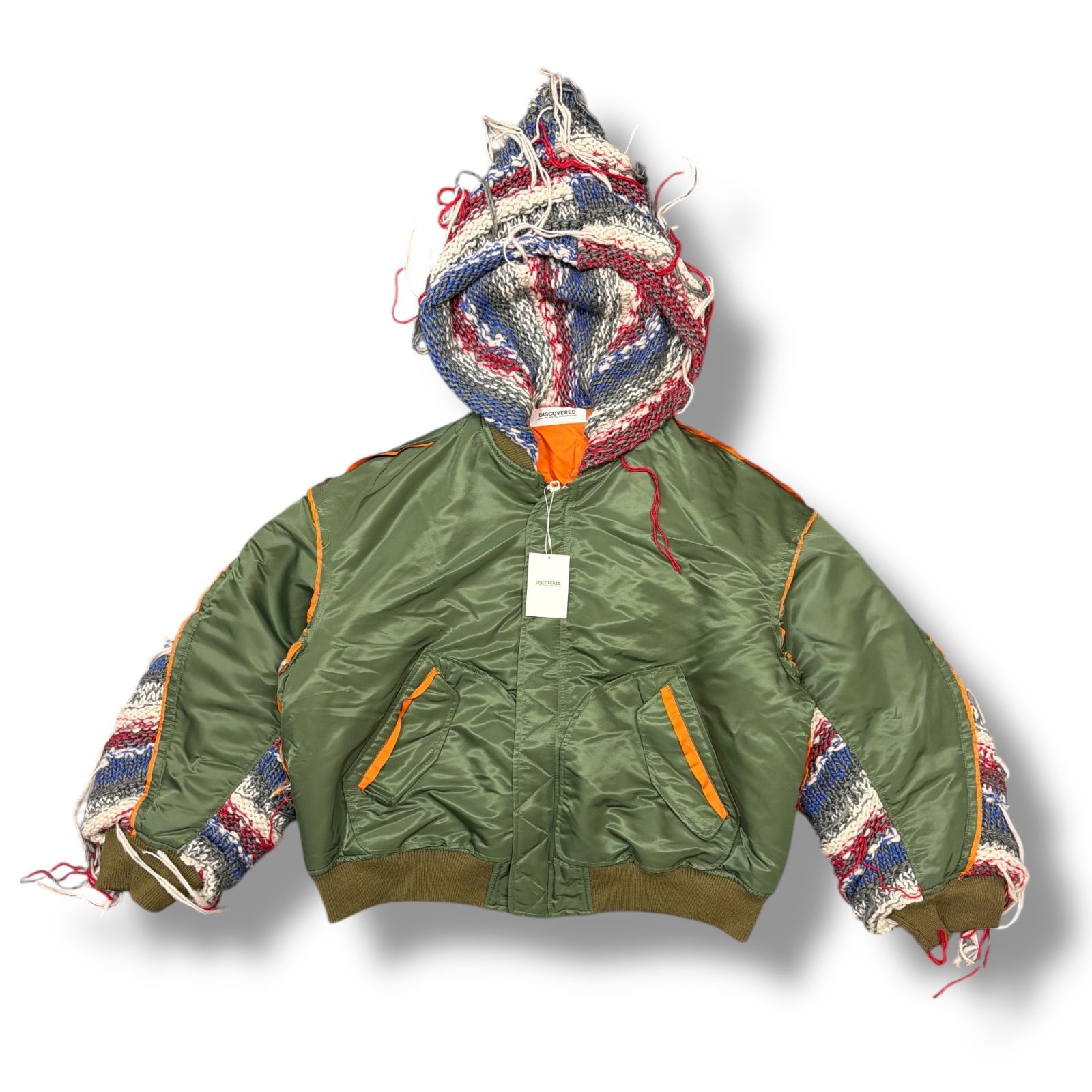 参考上代85800円 未使用品 DISCOVERED 24AW MIX KNIT SLEEVE