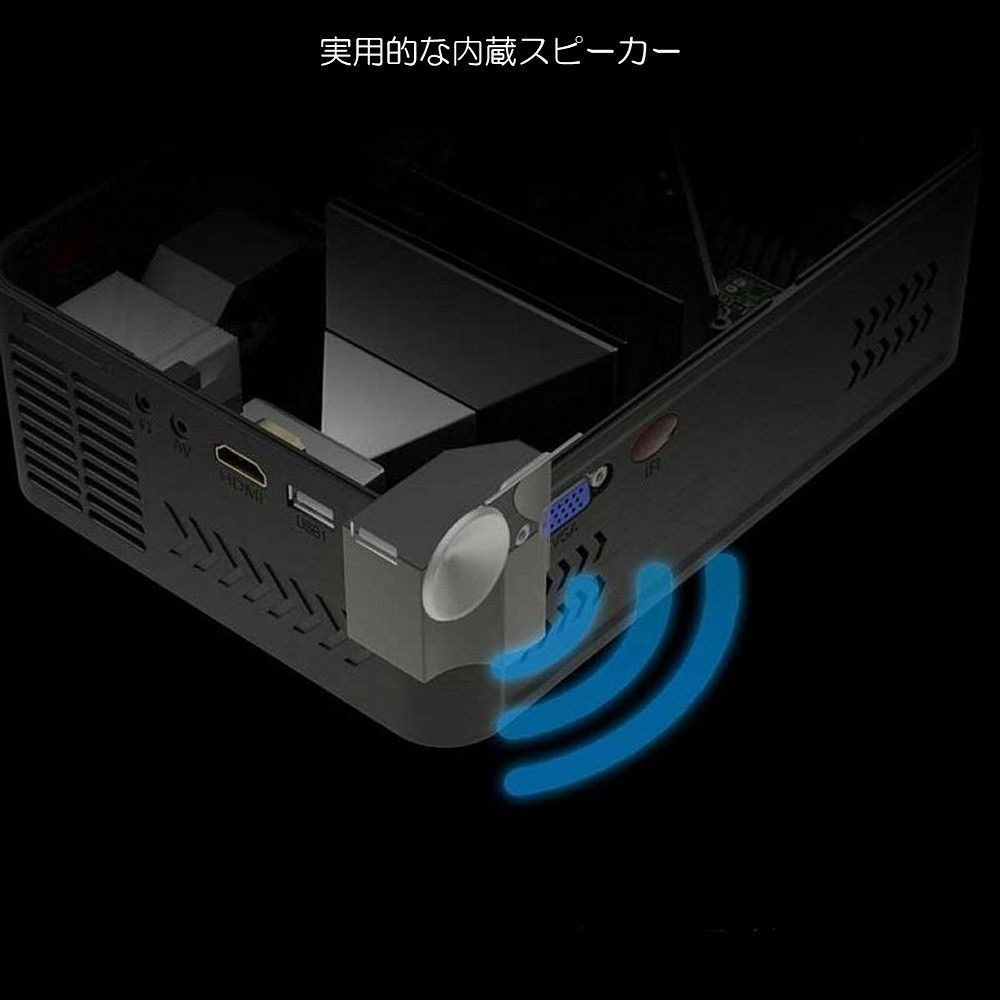 AREA エアリア コンパクトプロジェクター FullHD 1080p ブラック MS