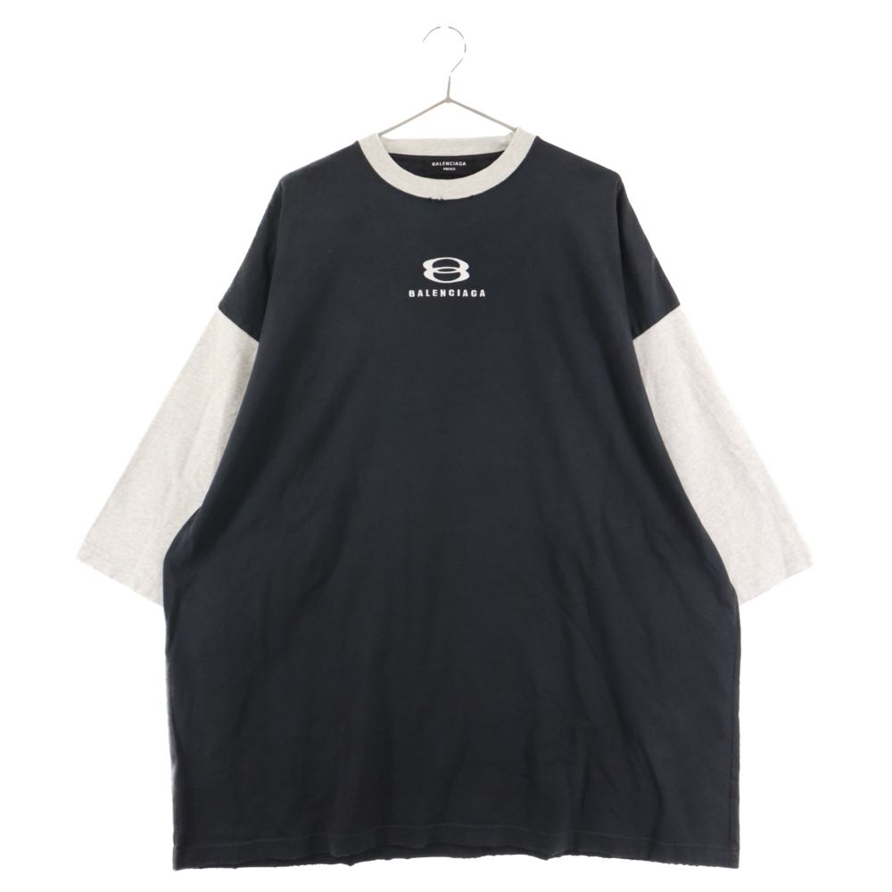 BALENCIAGA (バレンシアガ) 22SS Unity 3/4 Sleeves tee ロゴ刺繍 長袖 