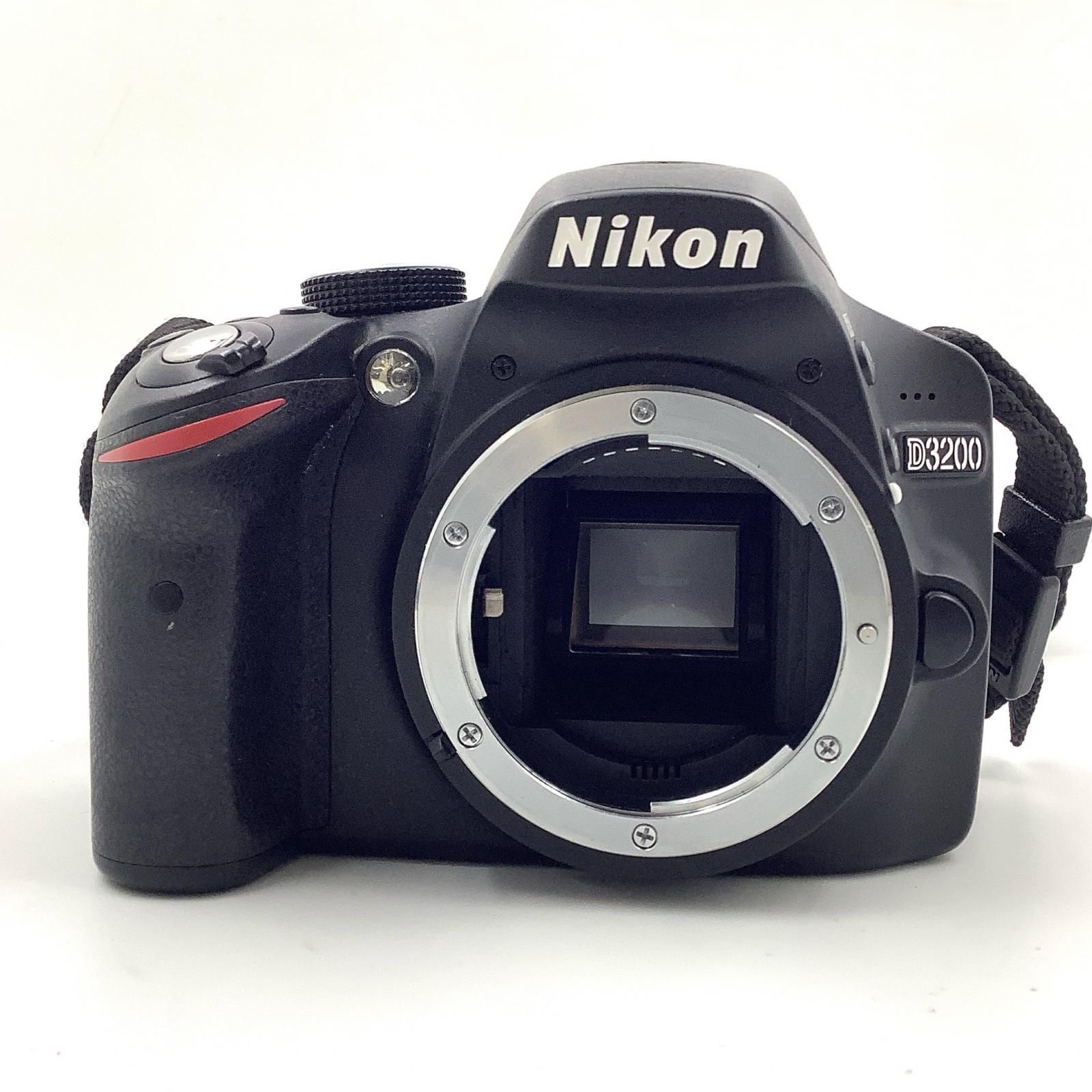 全額返金保証 最速発送 Nikon デジタル一眼 D3200 ボディ ブラック 動作 済 シャッター3819回