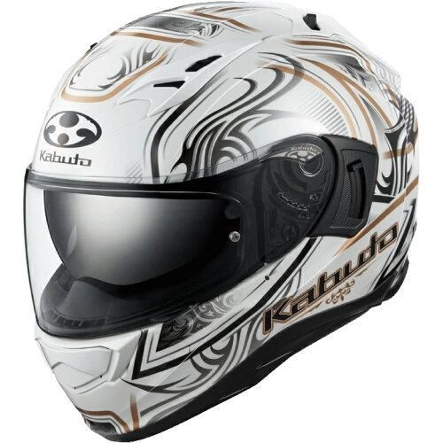 【新品・2営業日で発送】カブト OGK KAMUI-3 JAG(ジャグ) パールホワイトゴールド XS