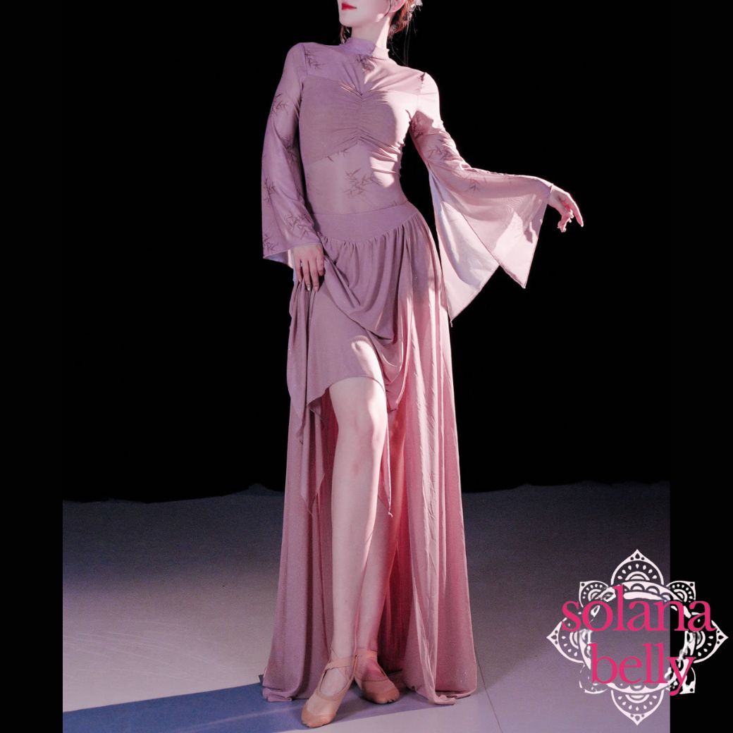 ベリーダンス レッスン着 レース セットアップ ピンク LW0120PK