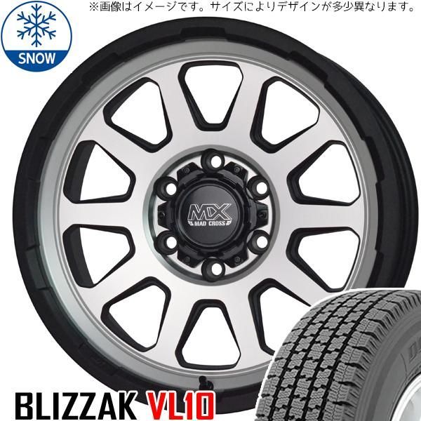 145R12 6PR スタッドレスタイヤホイールセット ハイゼットジャンボ etc (BRIDGESTONE VL1 & MADCROSS  RANGER 4穴 100) - メルカリ