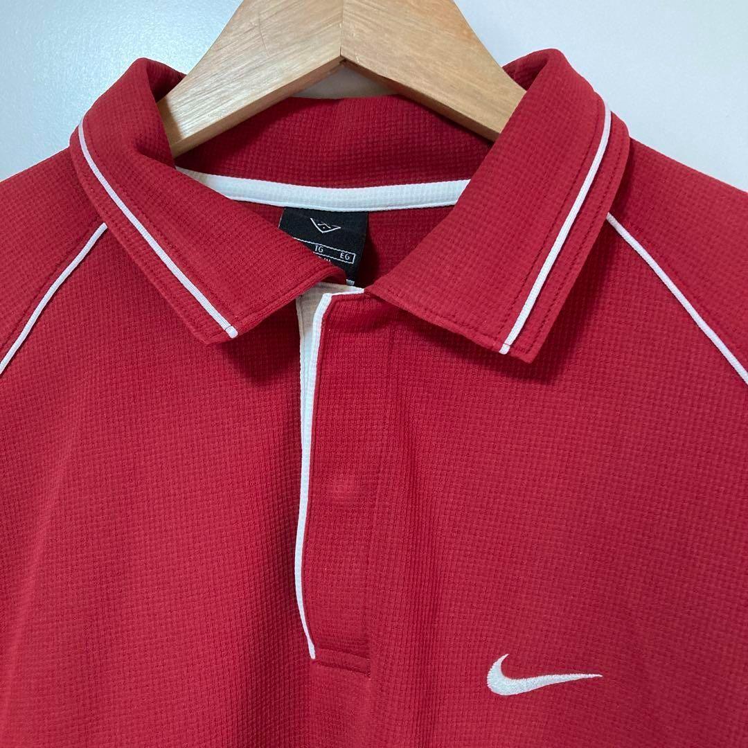 Nike golf レッド ポロシャツ XLサイズ - メルカリ