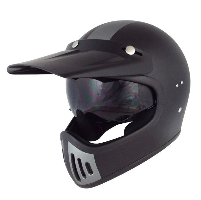 EFV-15 ハーフマットブラックガンメタ 昭和レトロフルフェイス 族ヘル バイク ヘルメット ビンテージフルフェイスヘルメット ビンテージ フルフェイス ♥ キャンペーン