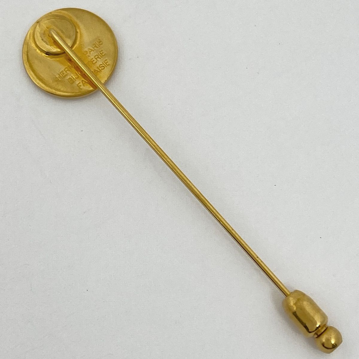 エルメス HERMES セリエ ピン ブローチ ハットピン ブローチ GP ゴールド レディース