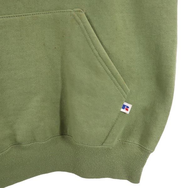 90年代USA製 Russell Athletic 緑 パーカー ラッセルアスレチック 90s USA製 オールド 長袖 スウェット