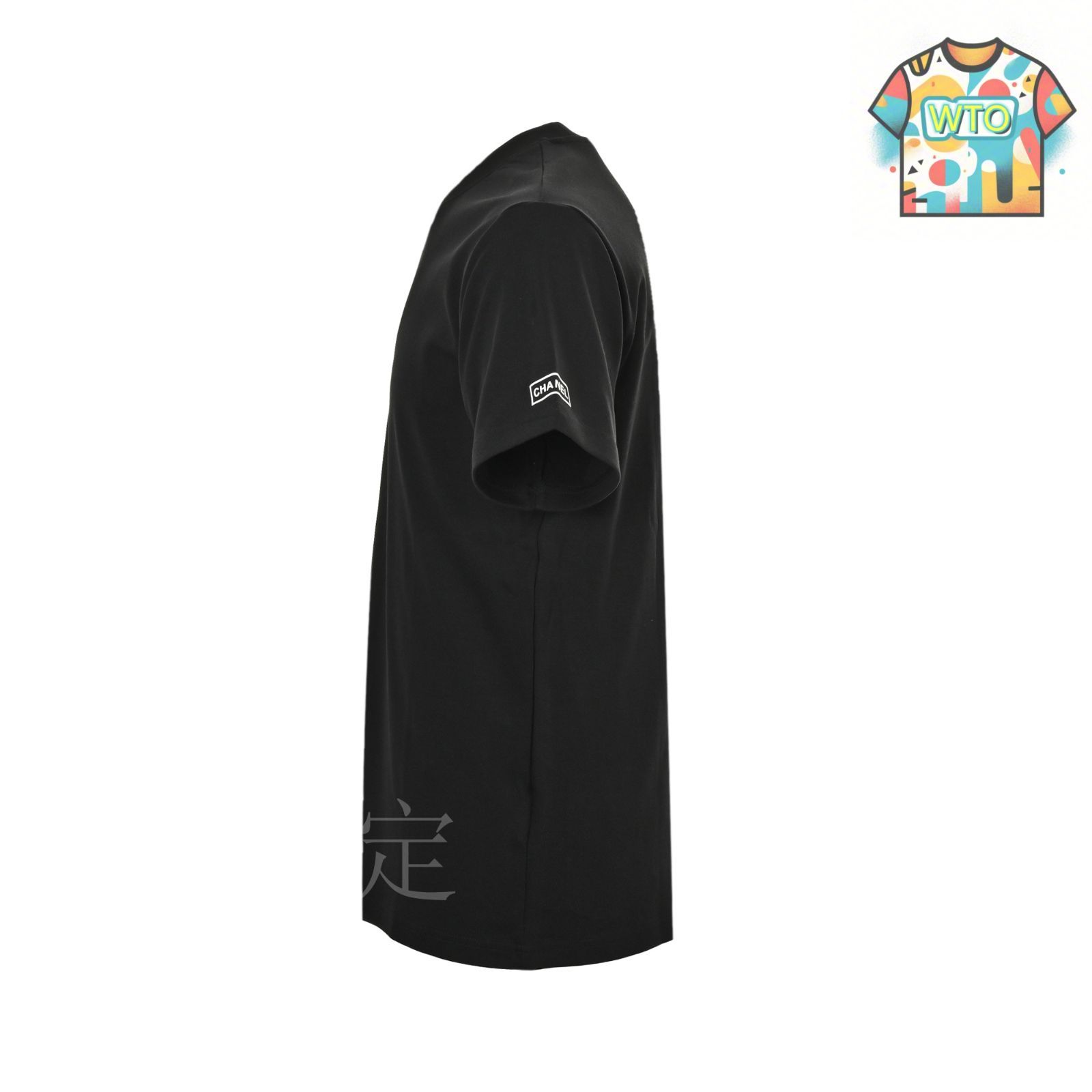 【新作25SS】CHANEL ロゴTシャツ 今日特価】Chanel シャネル 25ss 衿部ダブル C プレスロゴ T
