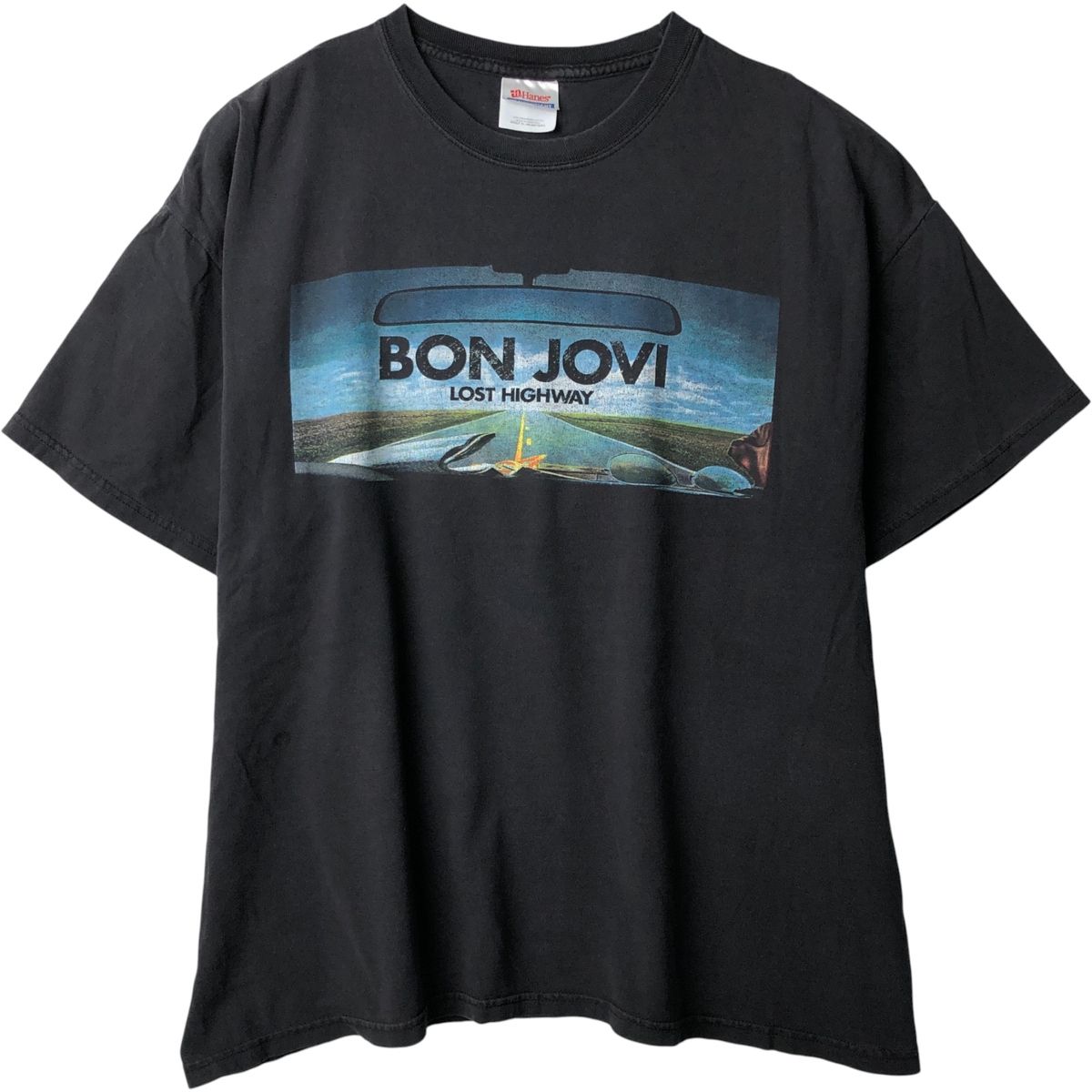 古着 ヘインズ Hanes BON JOVI ボンジョヴィ バンドTシャツ バンT メンズXL相当|eaa591564