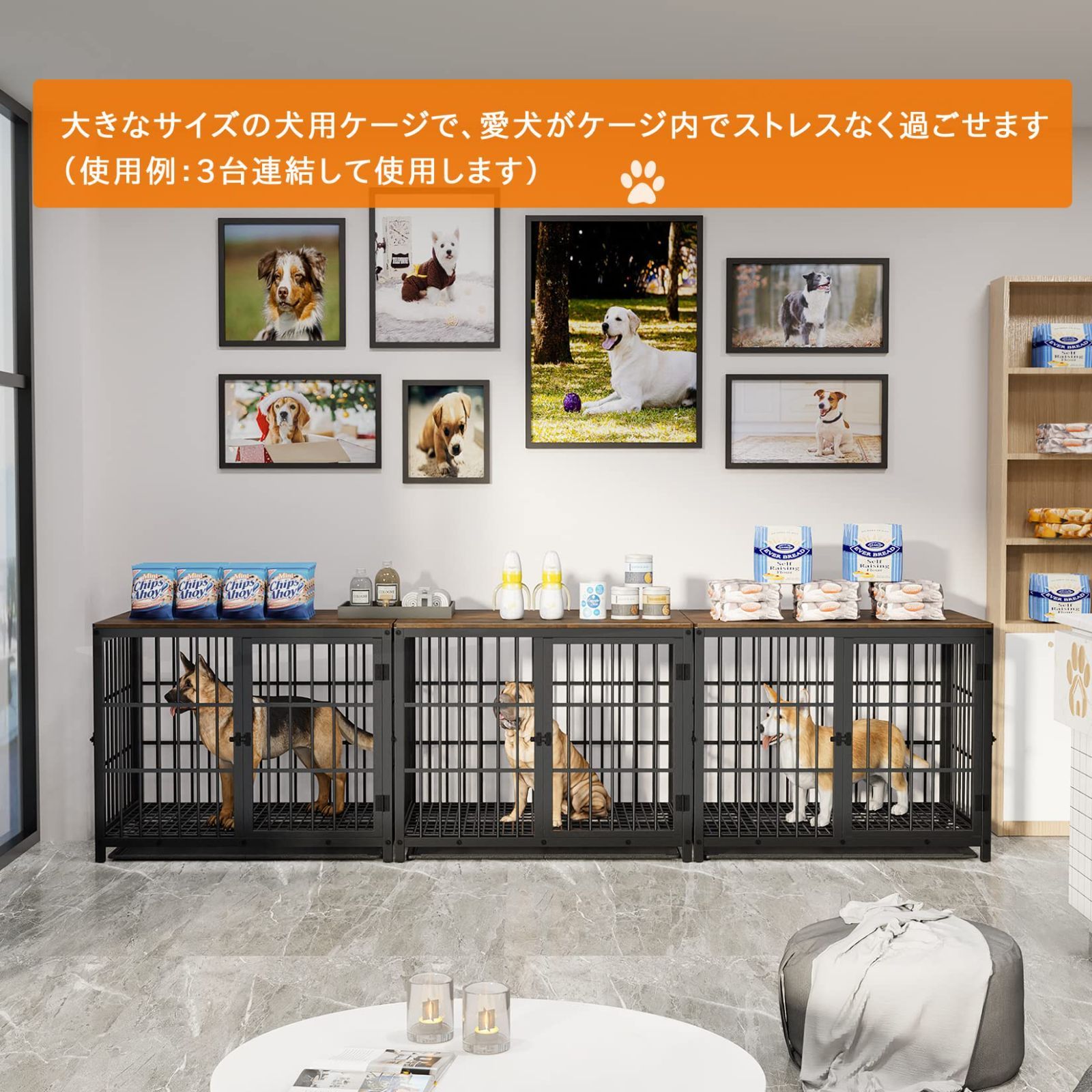 値下　美品】 フレームウッディサークル　ドッグケージ　ペット　M おしゃれ 在庫処分】ドッグケージ インテリア ウッディサークル ペット