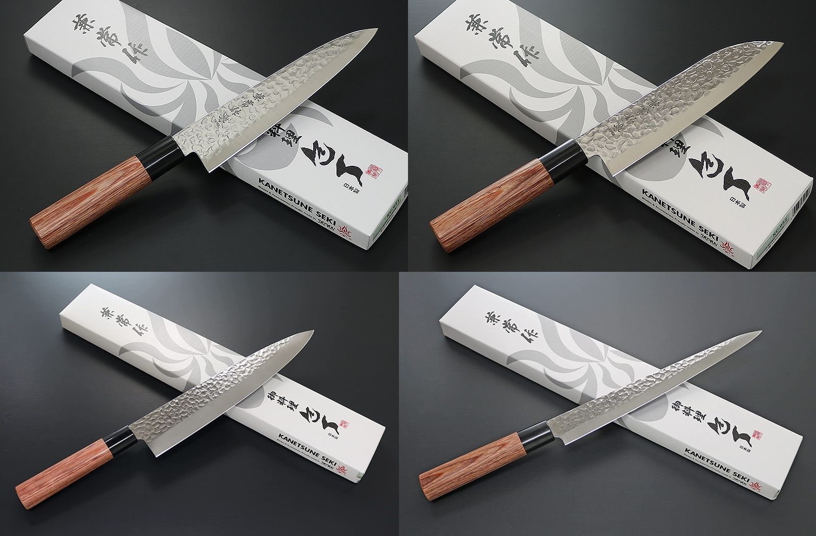 包丁 日本製 KC-951 牛刀 KC-952 三徳 KC-958 牛刀 KC-959 筋引セット 兼常作 ステン1K6 槌目磨き