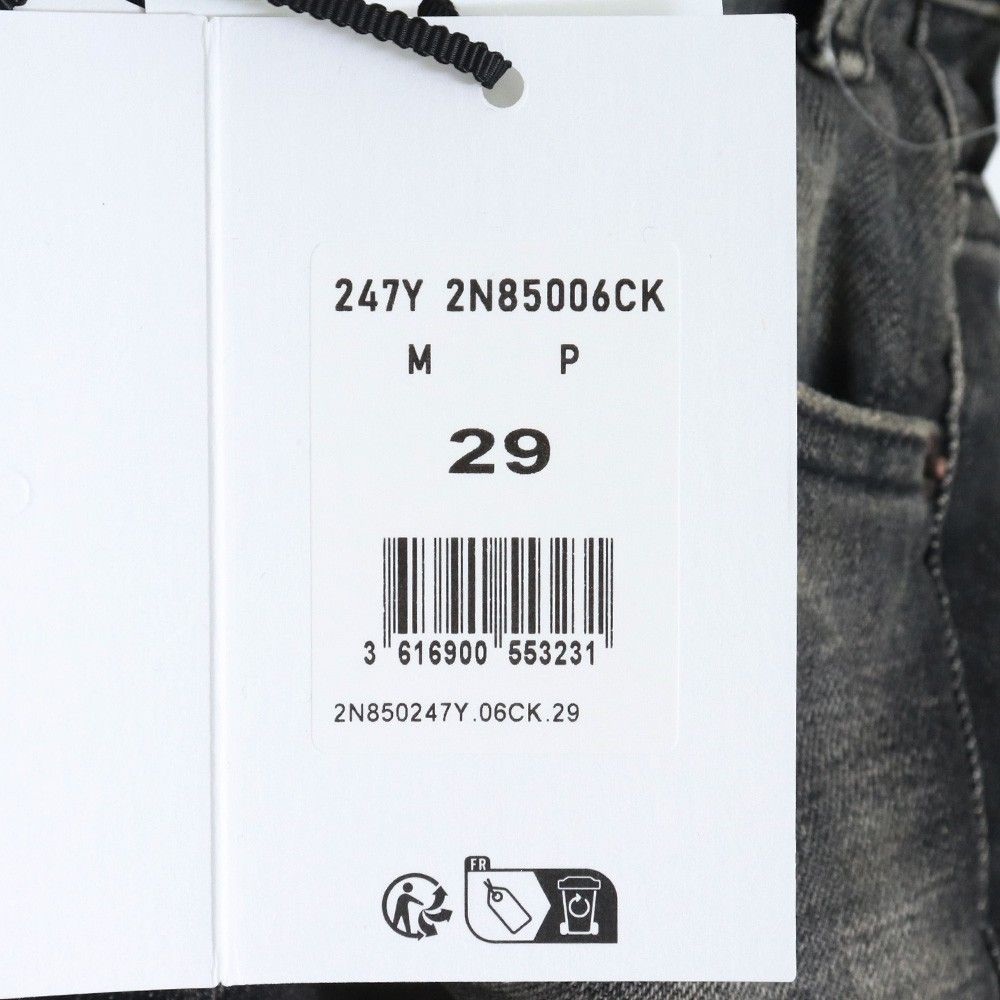 未使用 CELINE ウェスリージーンズ ブラックデストロイド デニム 未使用 CELINE ウェスリージーンズ ブラックデストロイド デニム