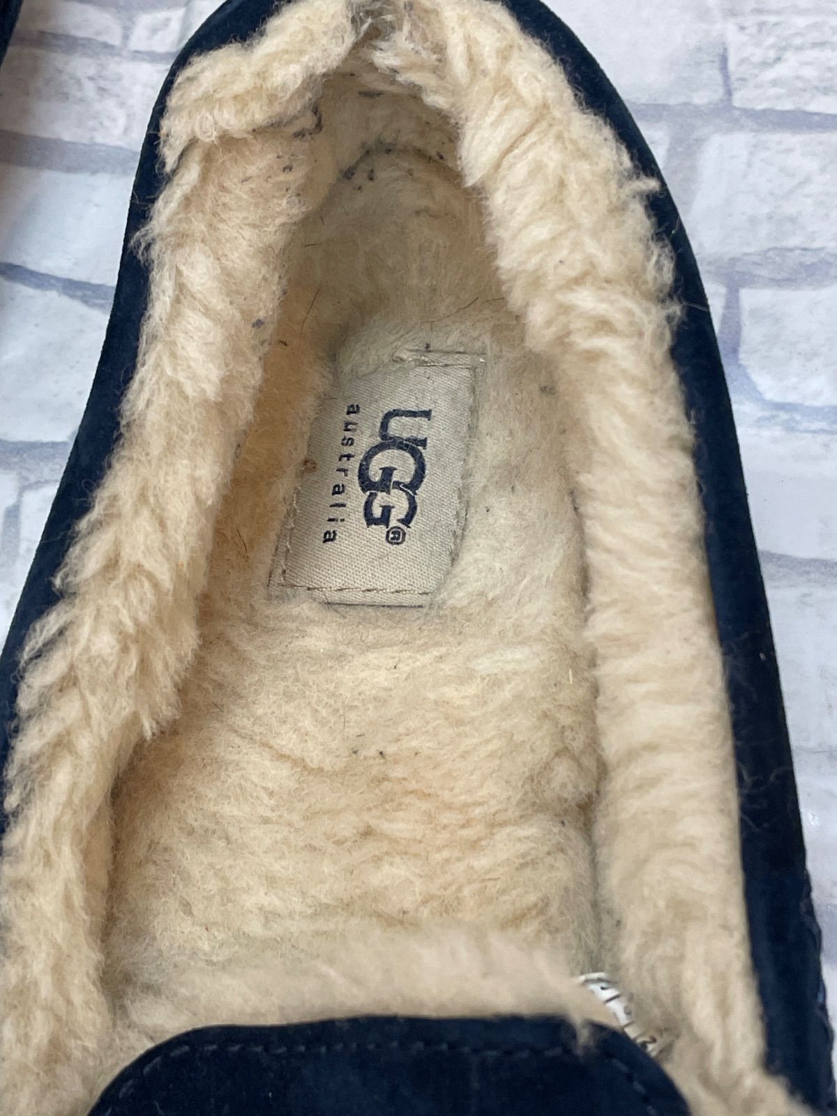 E9-29】◇ UGG Australia モカシン 26cm ネイビーカラーチャーム