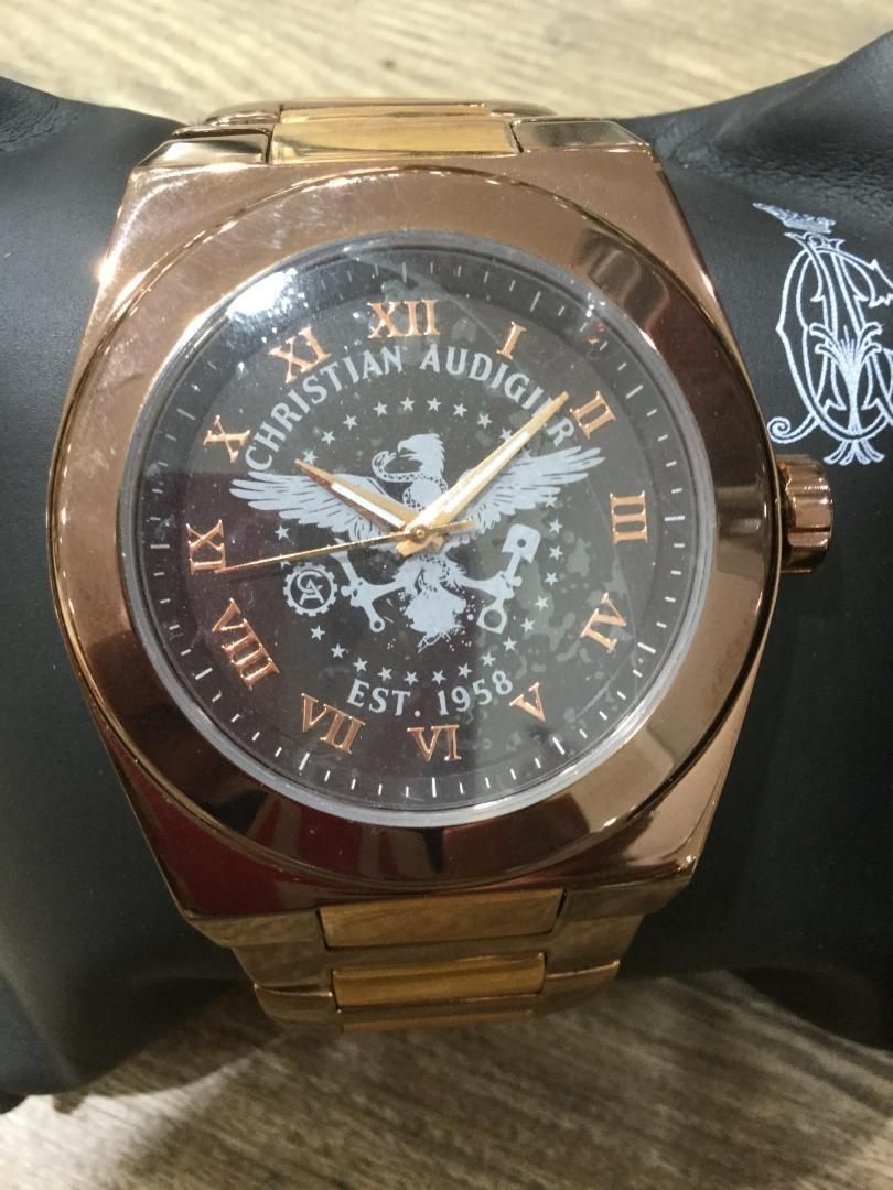 新品未使用 クリスチャンオードジェー 腕時計 スワロフスキー ユニ