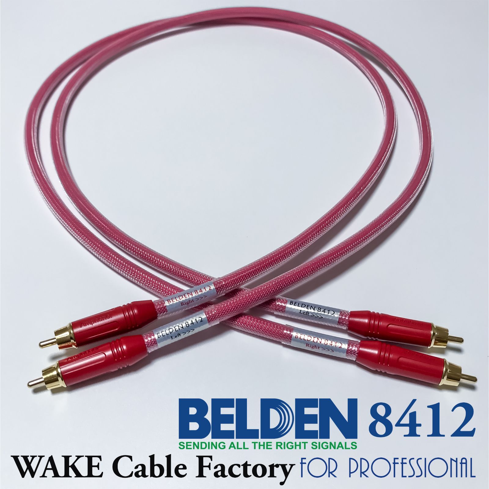 BELDEN8412　★XLR（キャノン）ケーブル3m★ステレオペア プレミアム仕様！BELDEN8412 XLRケーブル☆3mステレオペア （超