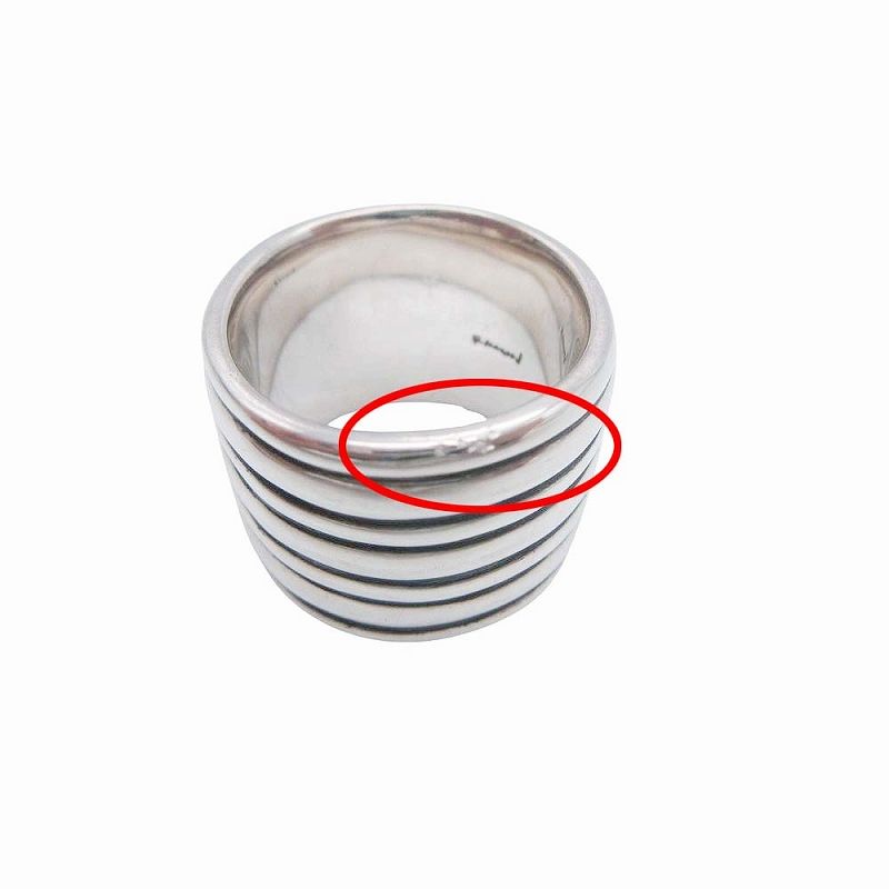 美品 ララガン R.ALAGAN SHIMA RING SILVER シマ リング 指輪