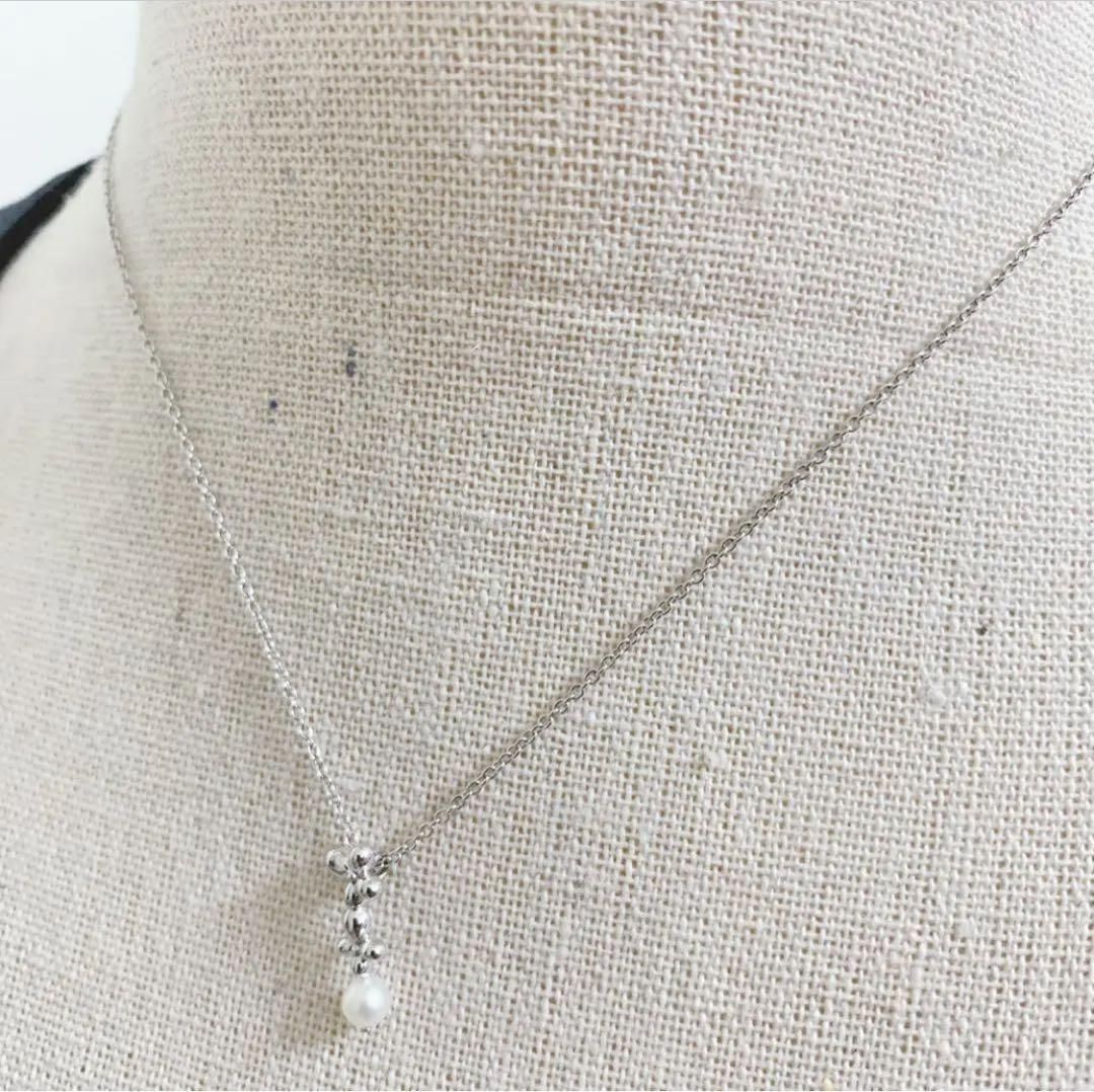 TASAKI タサキ シルバー ネックレス 本真珠 パール 4.0mm 1粒