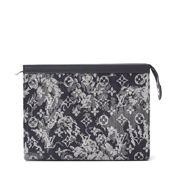 ルイヴィトン バッグ メンズ モノグラムタペストリー ポシェットヴォワヤージュMM クラッチバッグ Louis Vuitton M80034