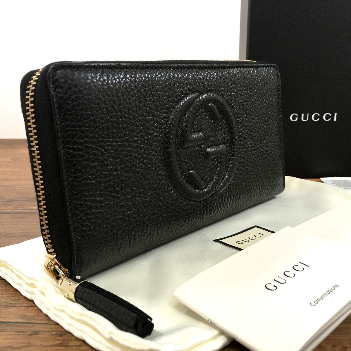 未使用品 GUCCI ジップウォレット 598187 黒 291 - Old Closet - メルカリ