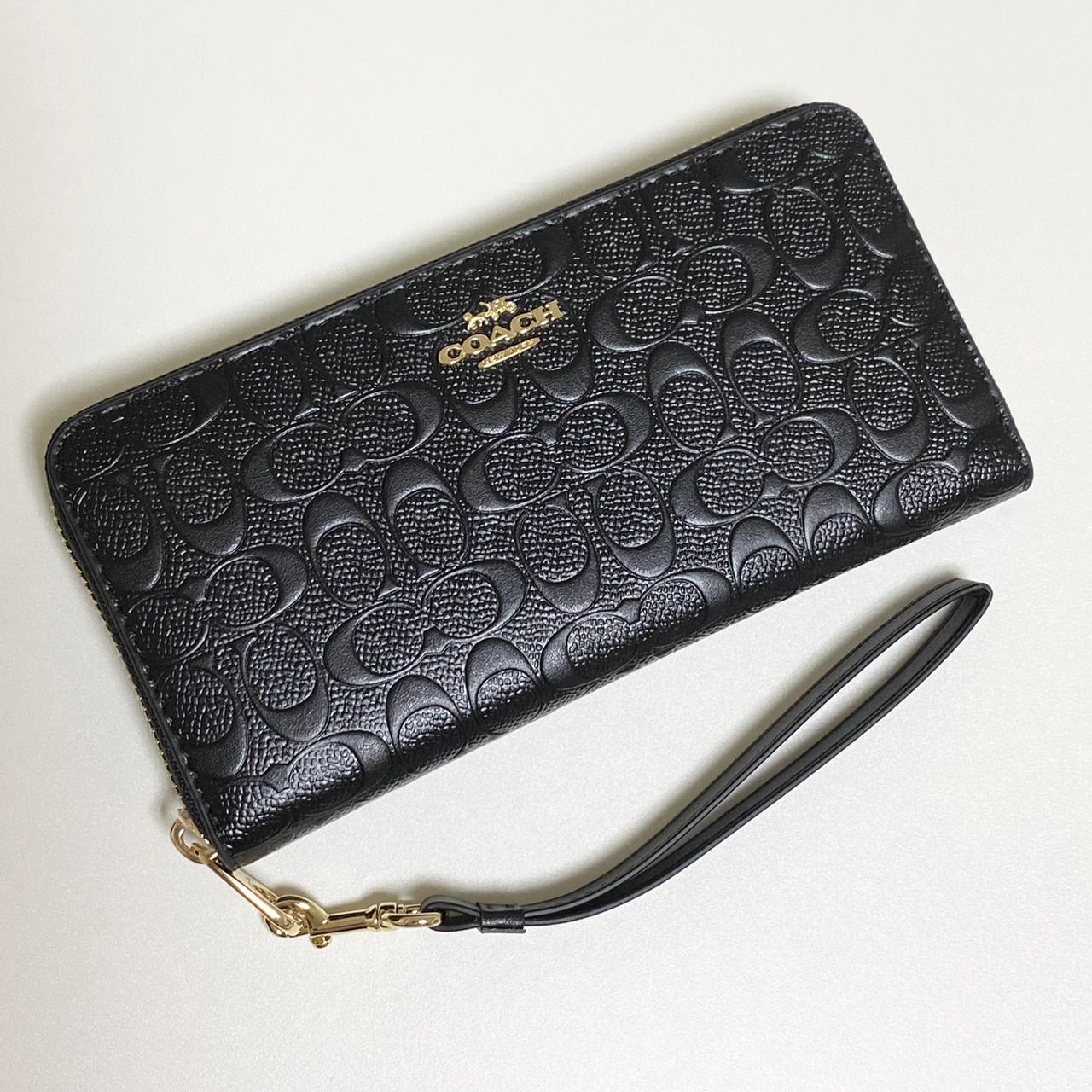 COACH 長財布 ロング ジップ アラウンド ウォレット シグネチャー