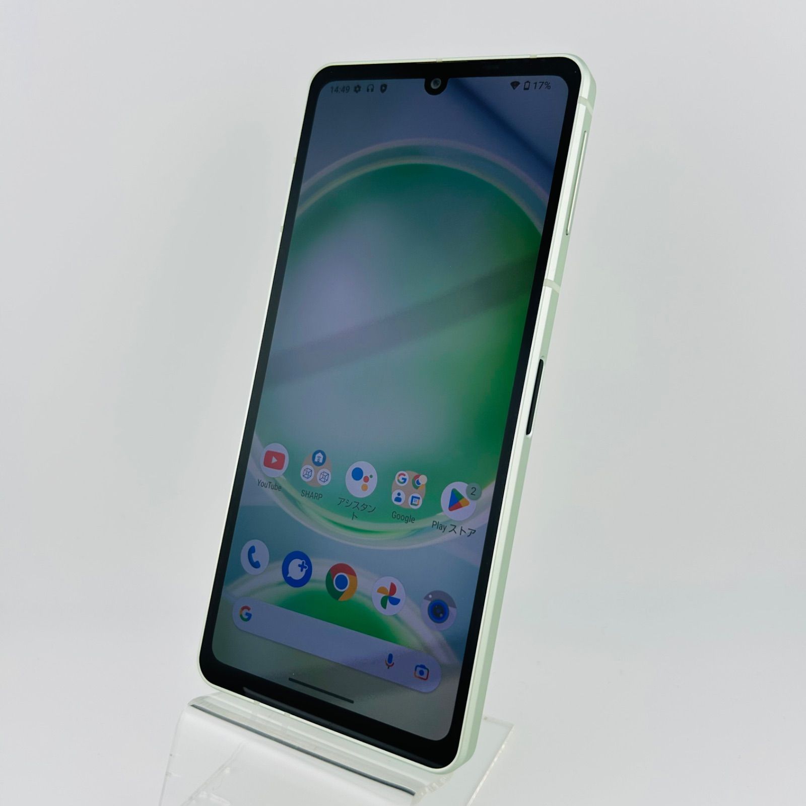 SIMフリー AQUOS sense8 128GB ペールグリーン電池良好 シャープ SHARP SIMフリースマートフォン AQUOS sense8 6.1インチ