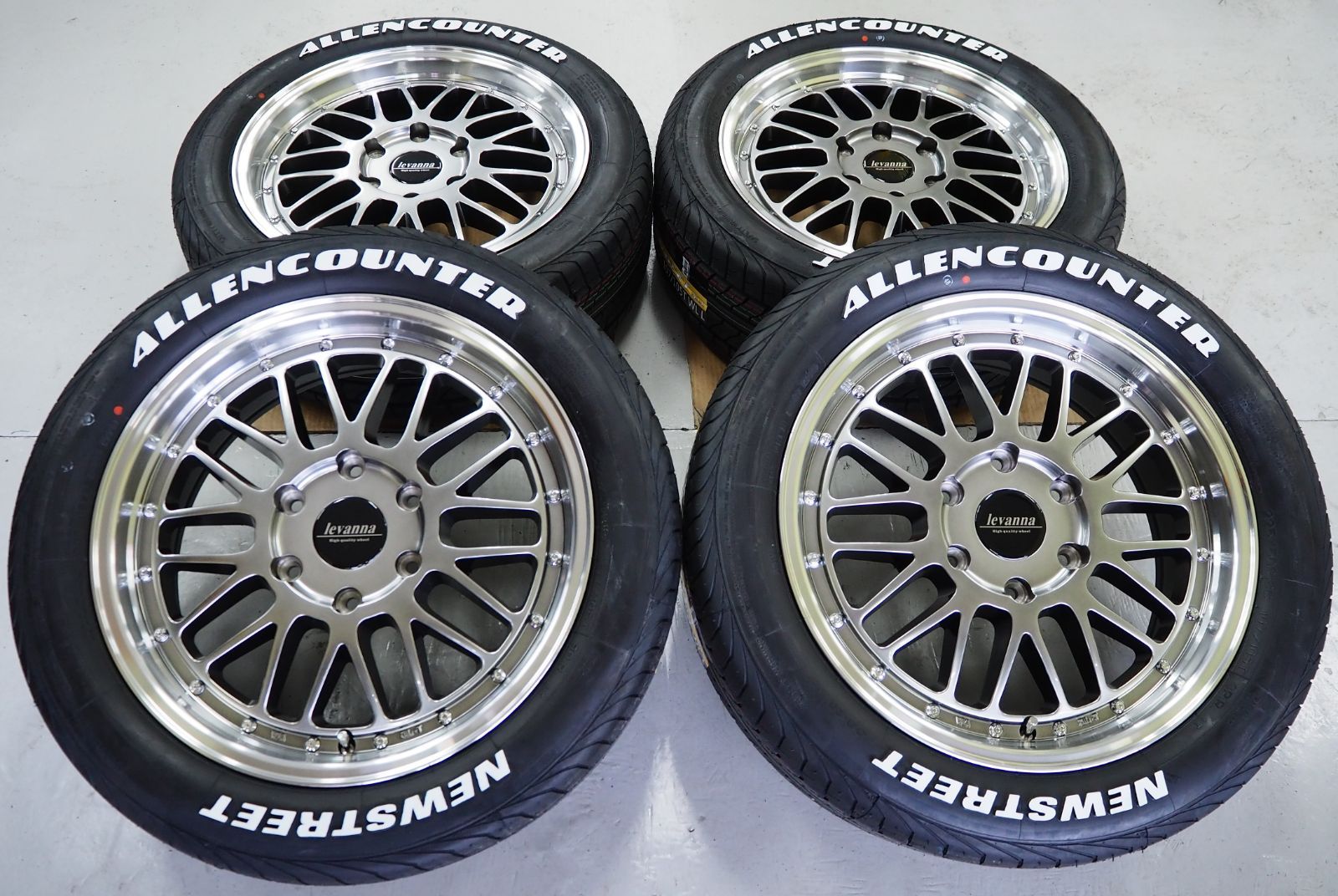 深リム メッシュ 18インチ HBK ハイエース 車検対応 225/50R18 