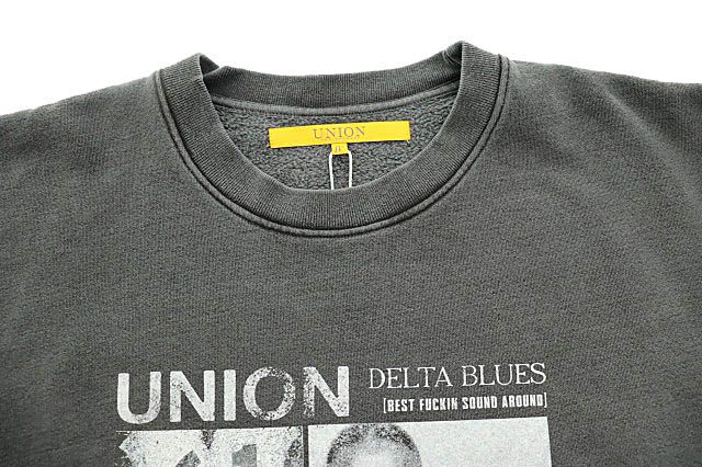 UNION ユニオン 25SS DELTA CREW Vintage Black Pigment デルタ クルー  