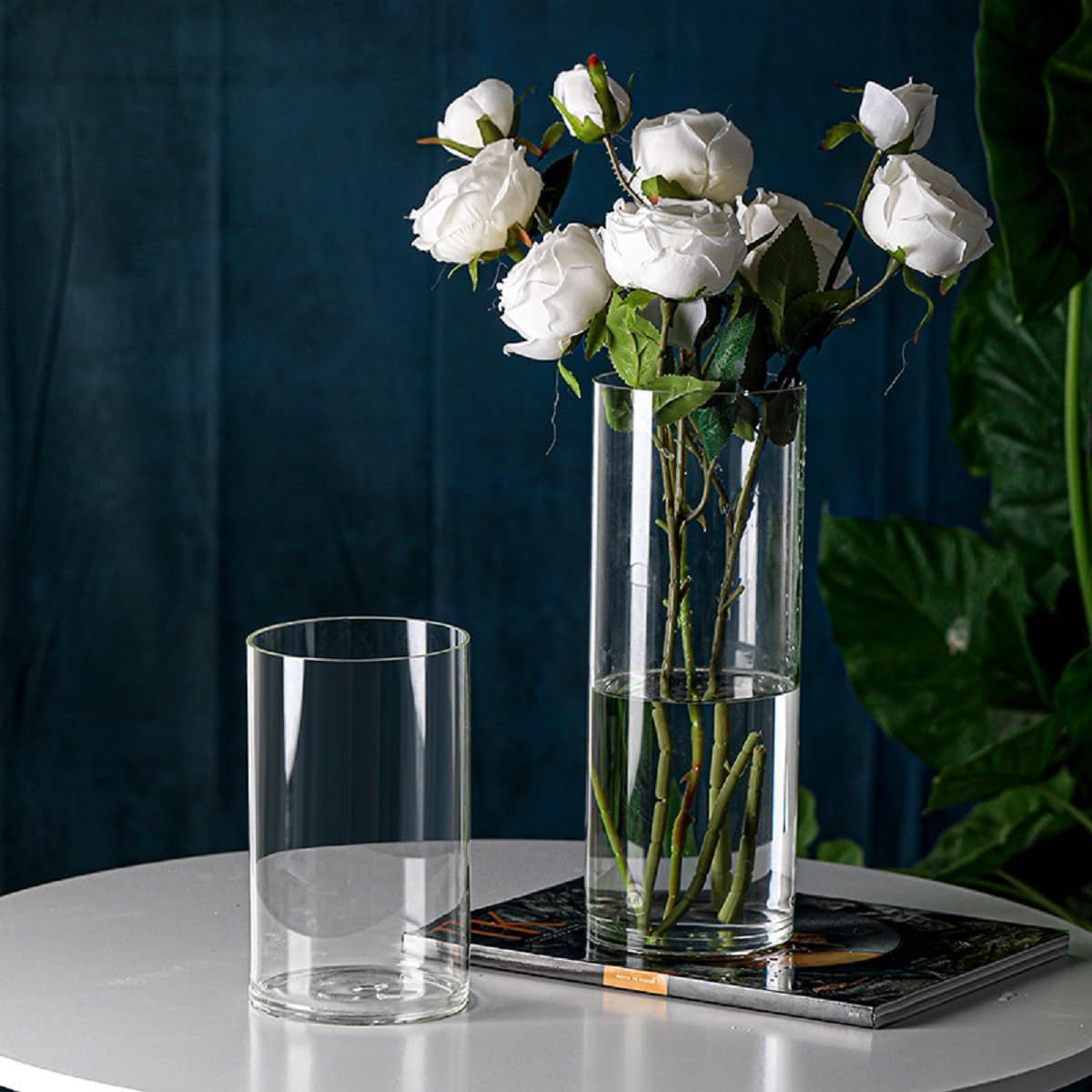 人気商品】花器 花器 シンプル 透明 クリア大きな 一輪挿し北欧