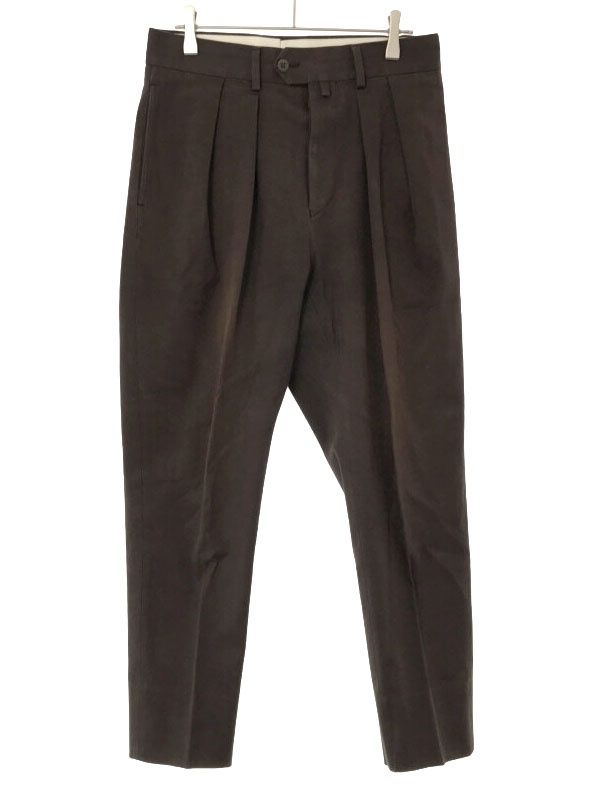NEAT ニート Chino DRILL TWILL 2タックコットンチノスラックスパンツ ブラウン