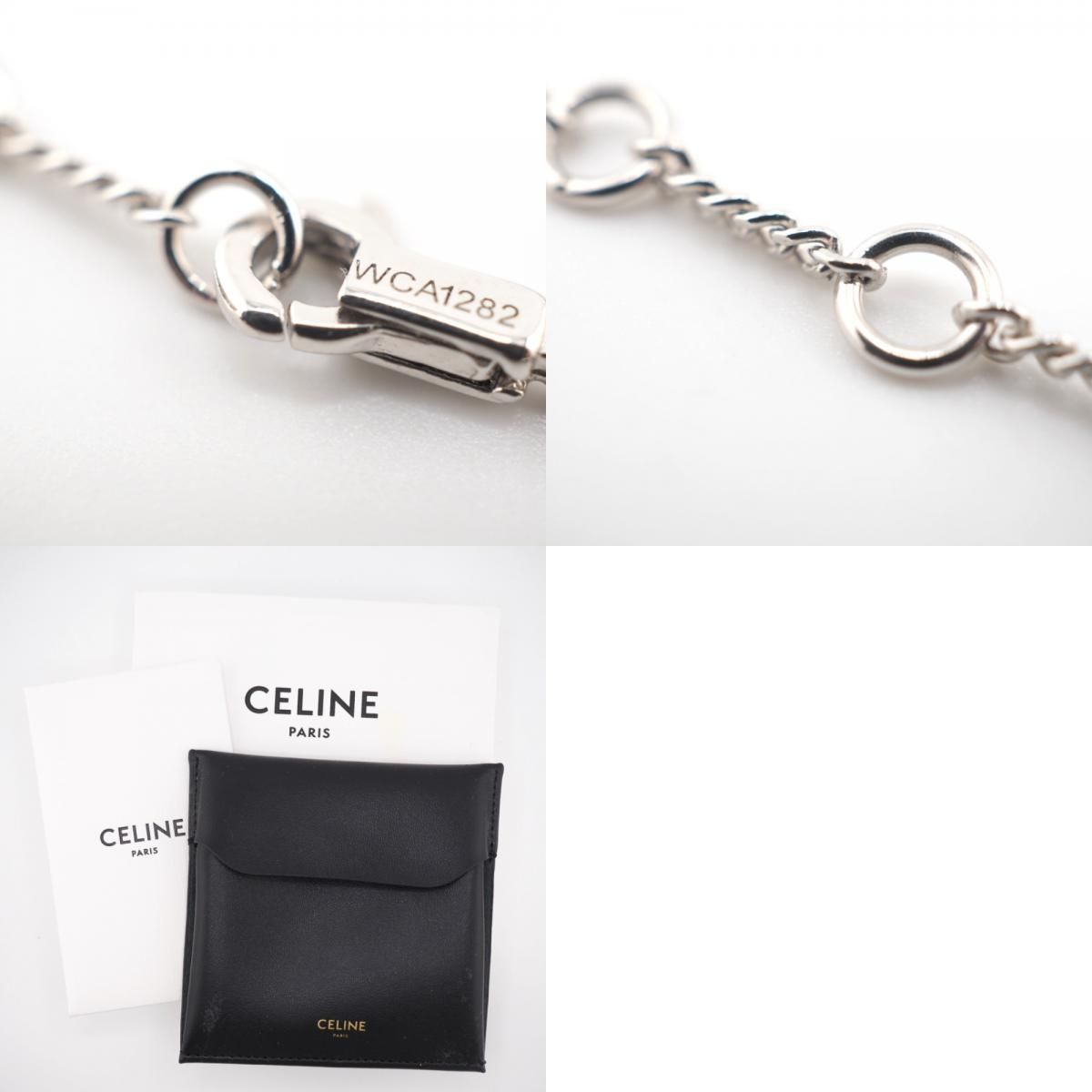 CELINE/セリーヌ オニキス エギズ シルバー925 ブレスレット