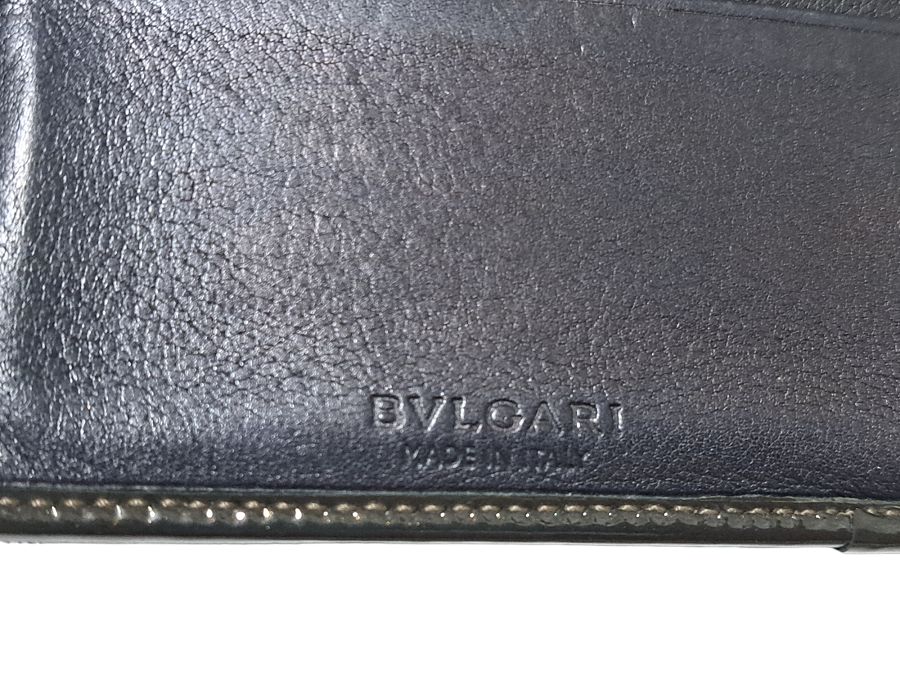 BVLGARI ブルガリ レオーニ 二つ折り 財布 ネイビー ブルガリ 財布 二つ折り メンズ ブランド BVLGARI 財布 メンズ